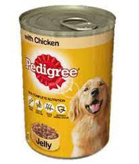 PEDIGREE DOG FOOD JELLY CHICKEN TIN 385 GM