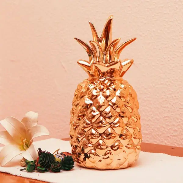 Gilded Pineapple Auric Showpiece