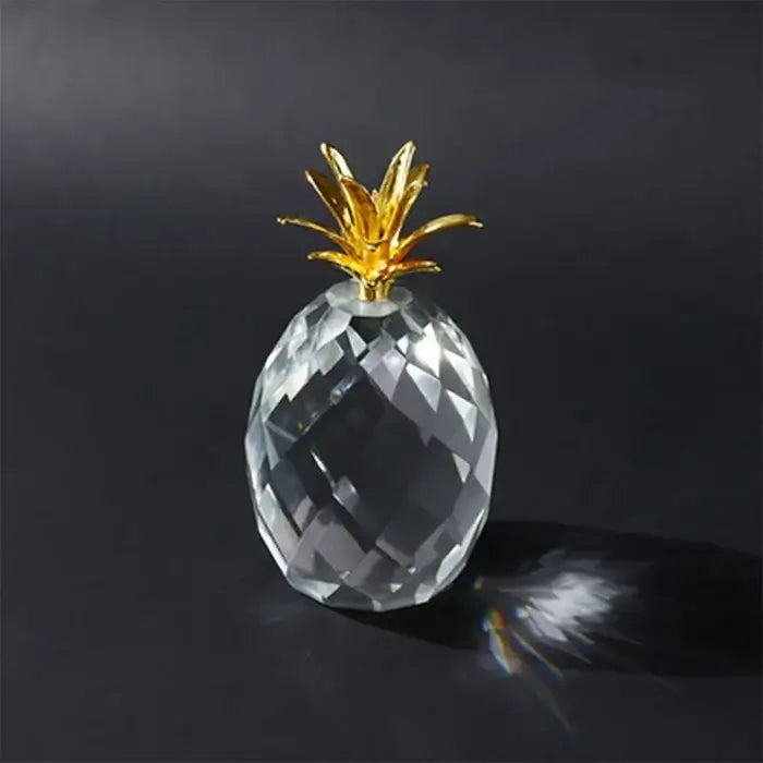 Elegant Crystal Pineapple Ornaments (Set Of 3)