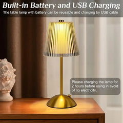 Portable LED Cordless Table Lamp With Touch Sensor