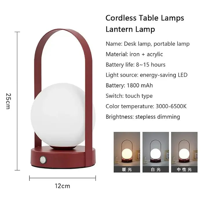 Portable Cordless Table Lamp