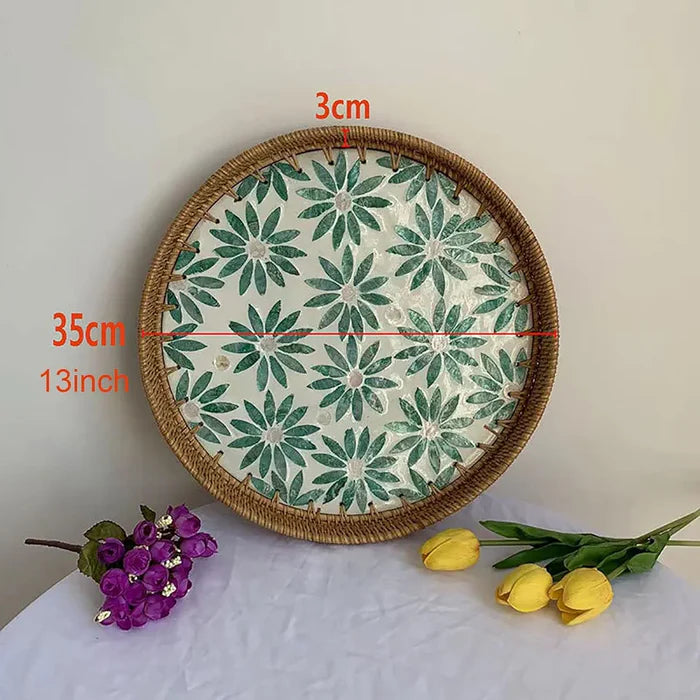 Rattan Shell Trays (Set Of 2)