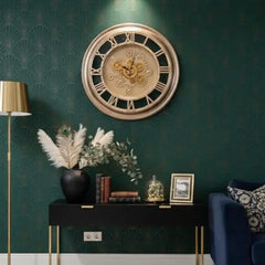 Regal Gold Gears Clock