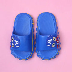 Modern Blue Flat Slides