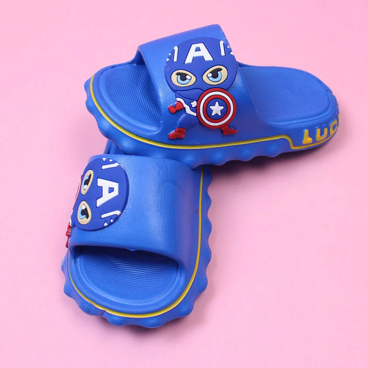 Modern Blue Flat Slides