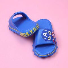 Modern Blue Flat Slides