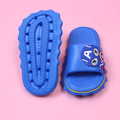 Modern Blue Flat Slides