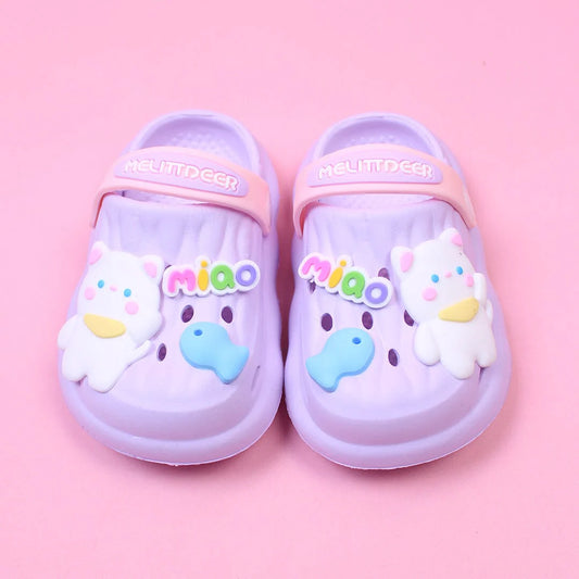 Light Purple Cute Miao Clogs