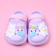 Light Purple Cute Miao Clogs