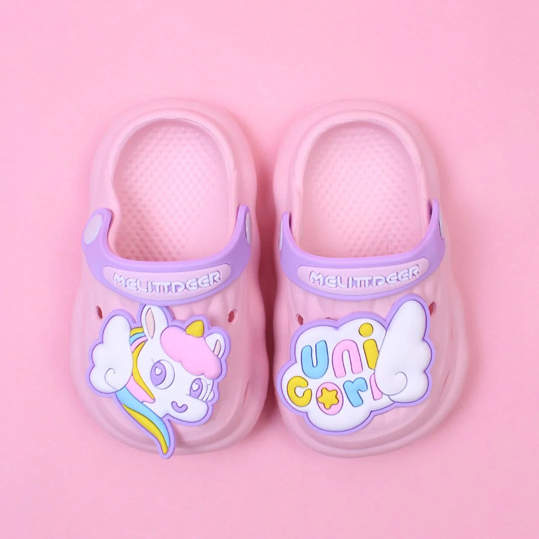 Cute Unicorn Light Pink Clogs