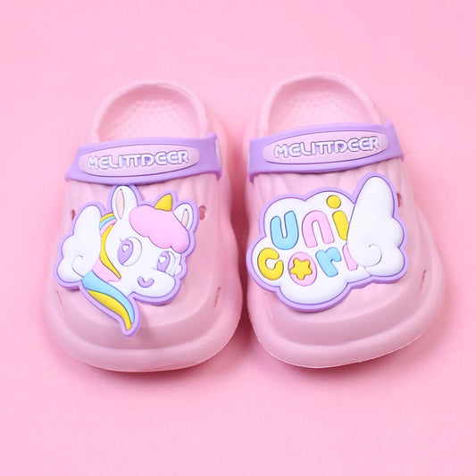 Cute Unicorn Light Pink Clogs