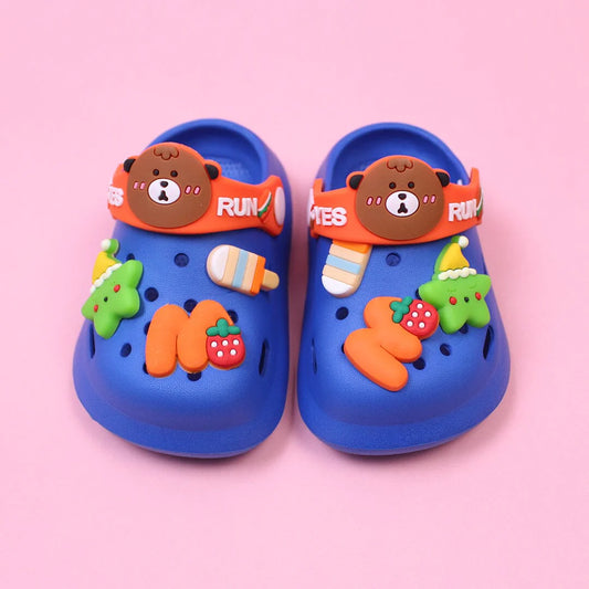 Cute Bear Blue Clogs