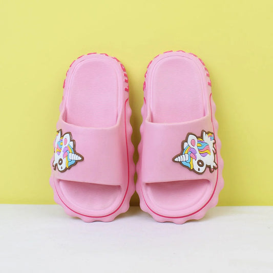 Dashing Pink Unicorn Flat Slides