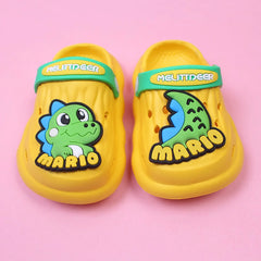 Cute Yellow Mario Dino Clogs