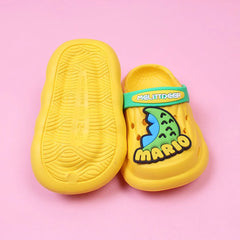 Cute Yellow Mario Dino Clogs