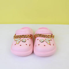 Dashing Pink Luxury Kids Clogs