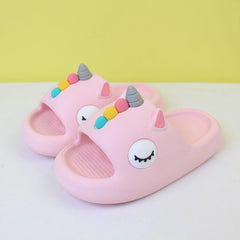 Attractive Pink Rhino Flat Slides