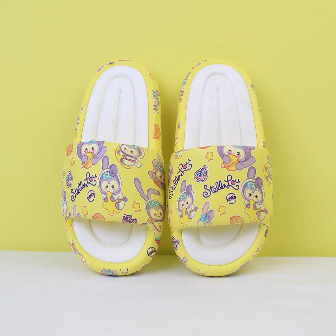 Attractive Yellow Themed Flat Slides