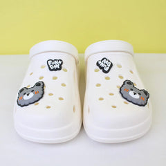 Attractive White Themed Clogs