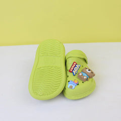 Attractive Green Themed Kids Clogs