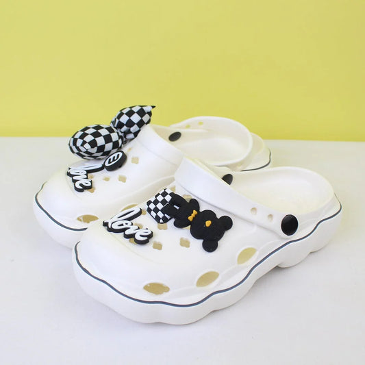 Attractive Off White Themed Clogs