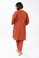 2 Pc Dyed Jacquard Outfit