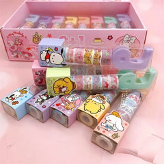 8 in 1 Mini Washi Tape Set with Free Dispenser