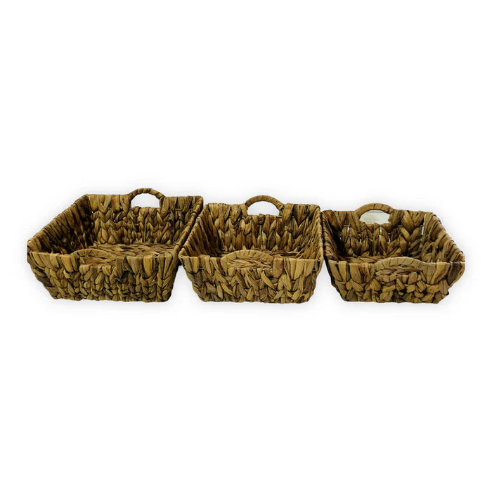 Jute Square Baskets (Set Of 3)