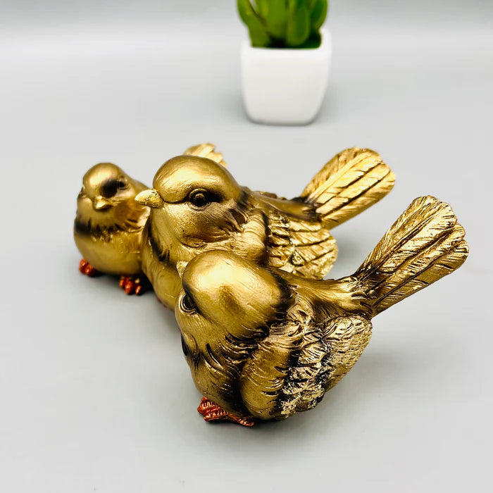Sparrow Decor Sculptures (Set Of 3)