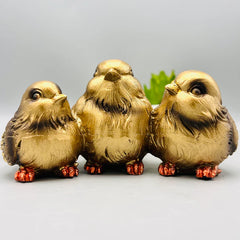 Sparrow Decor Sculptures (Set Of 3)