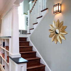 Golden Sunburst Wall Hanging Mirrors