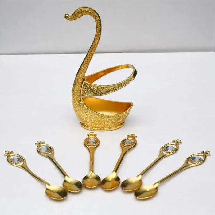 Swan Cutlery Holder Set