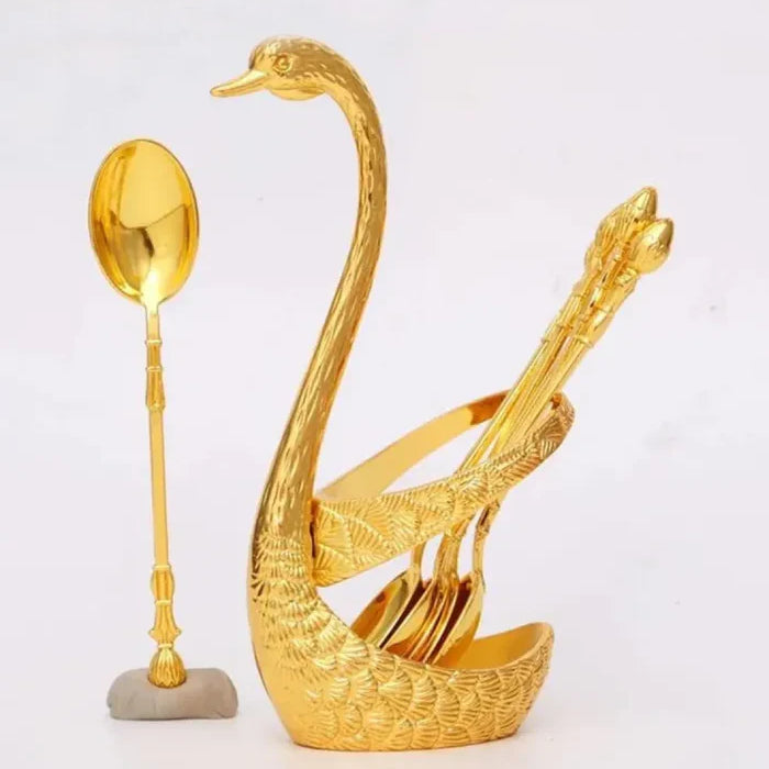 Swan Cutlery Holder Set