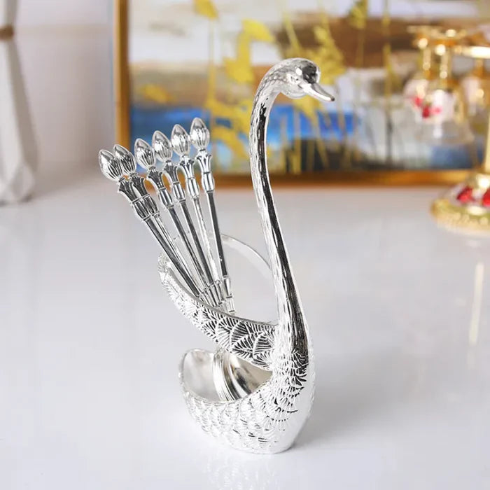 Swan Cutlery Holder Set