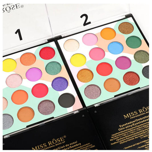 Miss Rose 16 Color Matte & Shimmer Eyeshadow Kit New