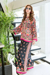 Black Suzani and Ethnic Fusion Blend Co-Ord Set Regular