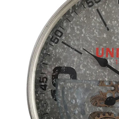 Vintage Moving Gears Retro Wall Clock