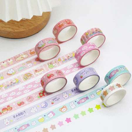 60Rolls/Set Cute Cartoon Washi Tape Set