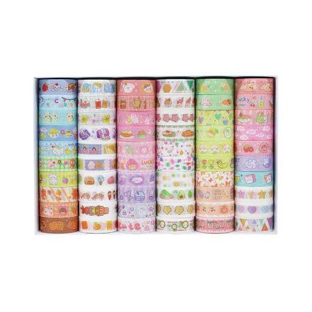 60Rolls/Set Cute Cartoon Washi Tape Set