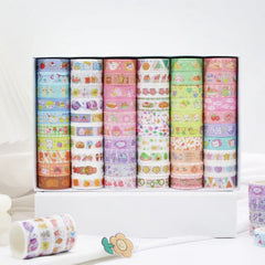 60Rolls/Set Cute Cartoon Washi Tape Set