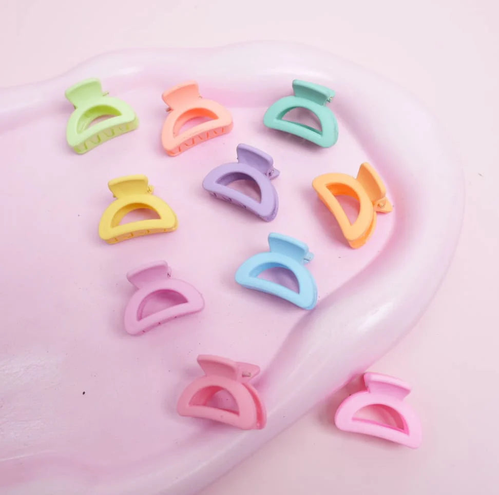 MINI CANDY COLOR HAIR CLAW - STYLE 1