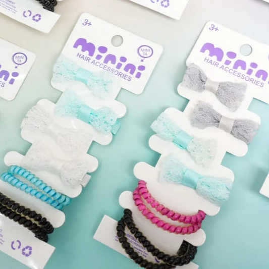 MINI PASTEL - HAIR ACCESSORIES SET OF 8