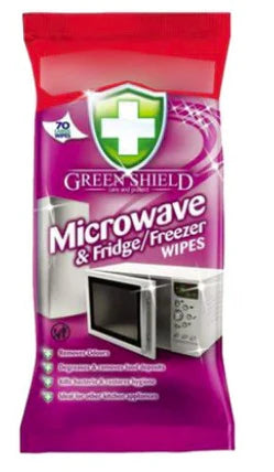 GREEN SHIELD WIPES MICROWAVE FRIDGE 70PC