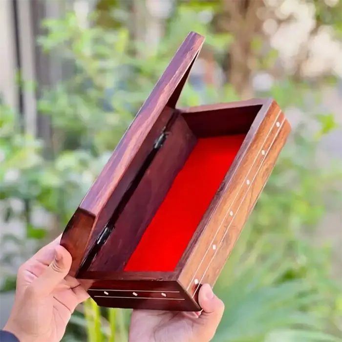 Sheesham Wood Inlay Tissue Box