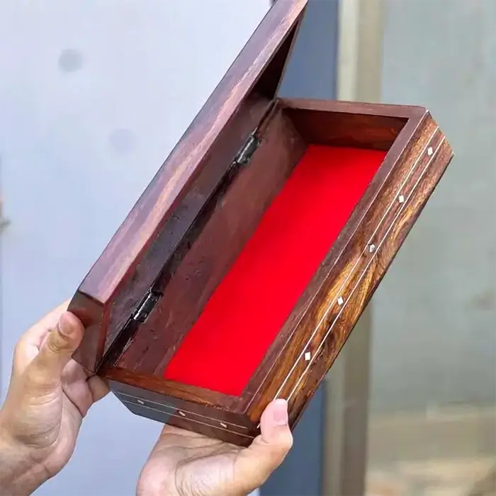 Sheesham Wood Inlay Tissue Box