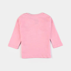 INFANT GIRLS COTTON JERSEY T-SHIRT FRIENDS 1-C.PINK