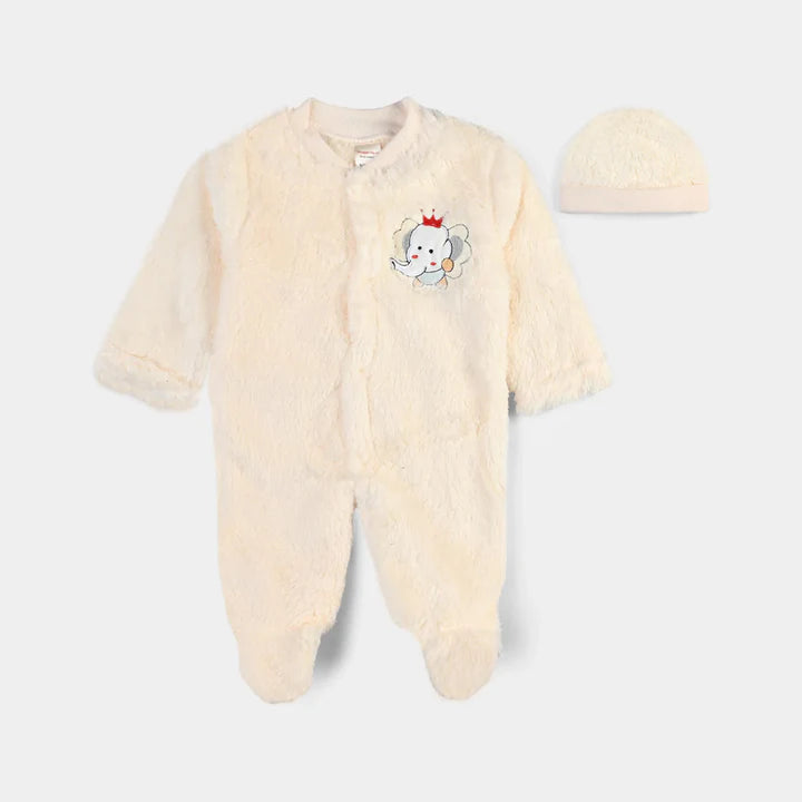 INFANT UNISEX ROMPER-CREAM