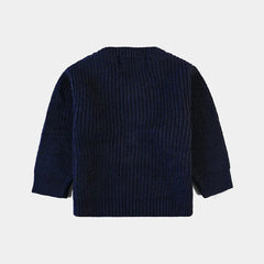 INFANT BOYS ACRYLIC SWEATER GREAT PLAYER-NAVY