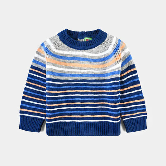 INFANT BOYS ACRYLIC SWEATER-BRIGHT BLUE