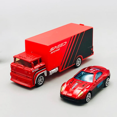 Hot Wheel Diecast Car With Trailer - 6Pcs